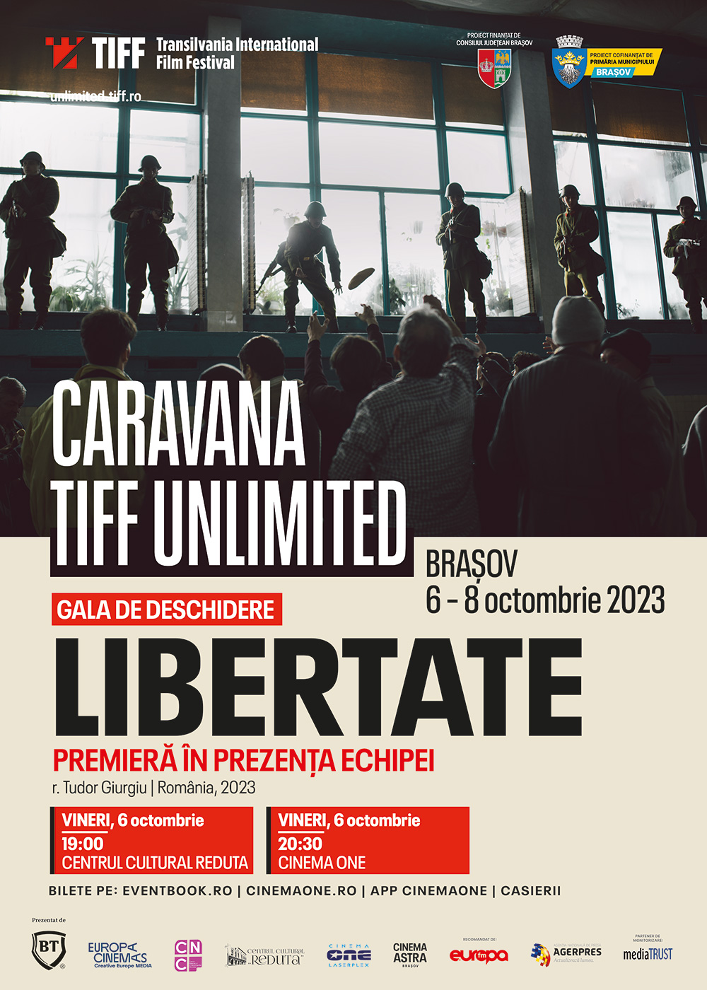 Din 6 octombrie, Caravana TIFF aduce la Brașov cele mai așteptate filme ale anului