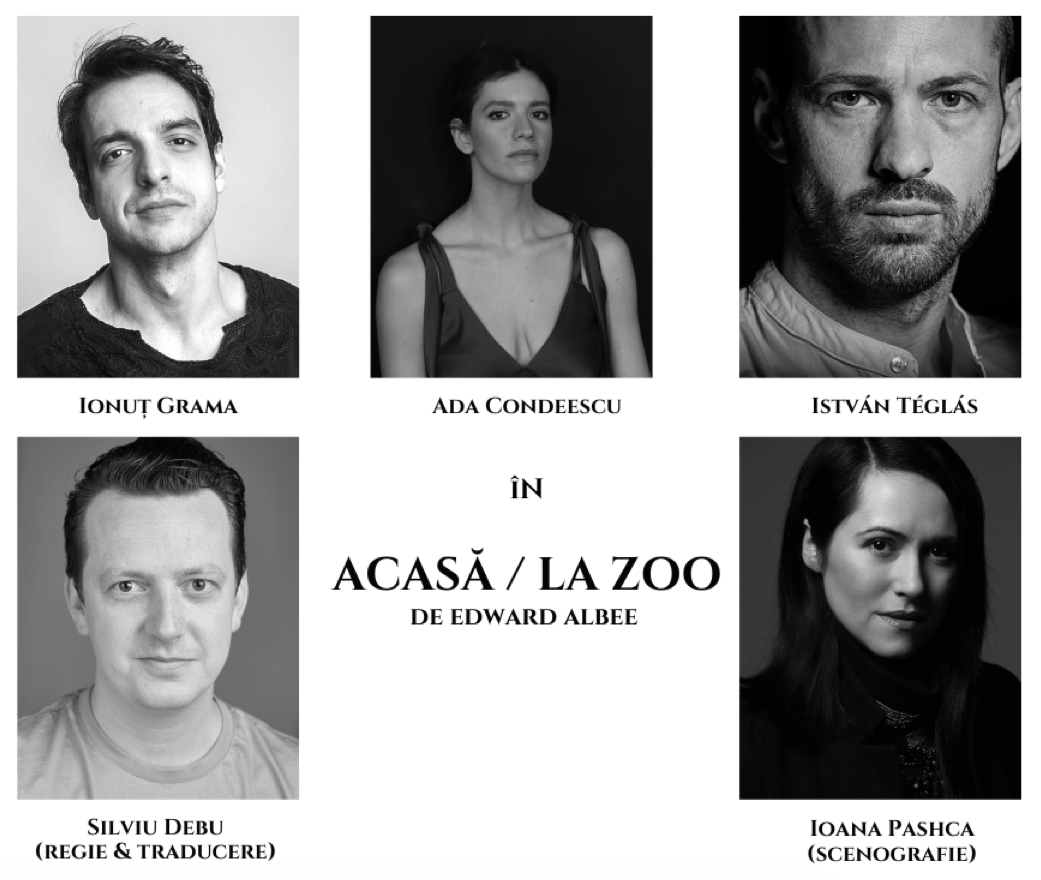 Premieră la Teatrul ACT: „Acasă/La zoo” de Edward Albee, în regia lui Silviu Debu