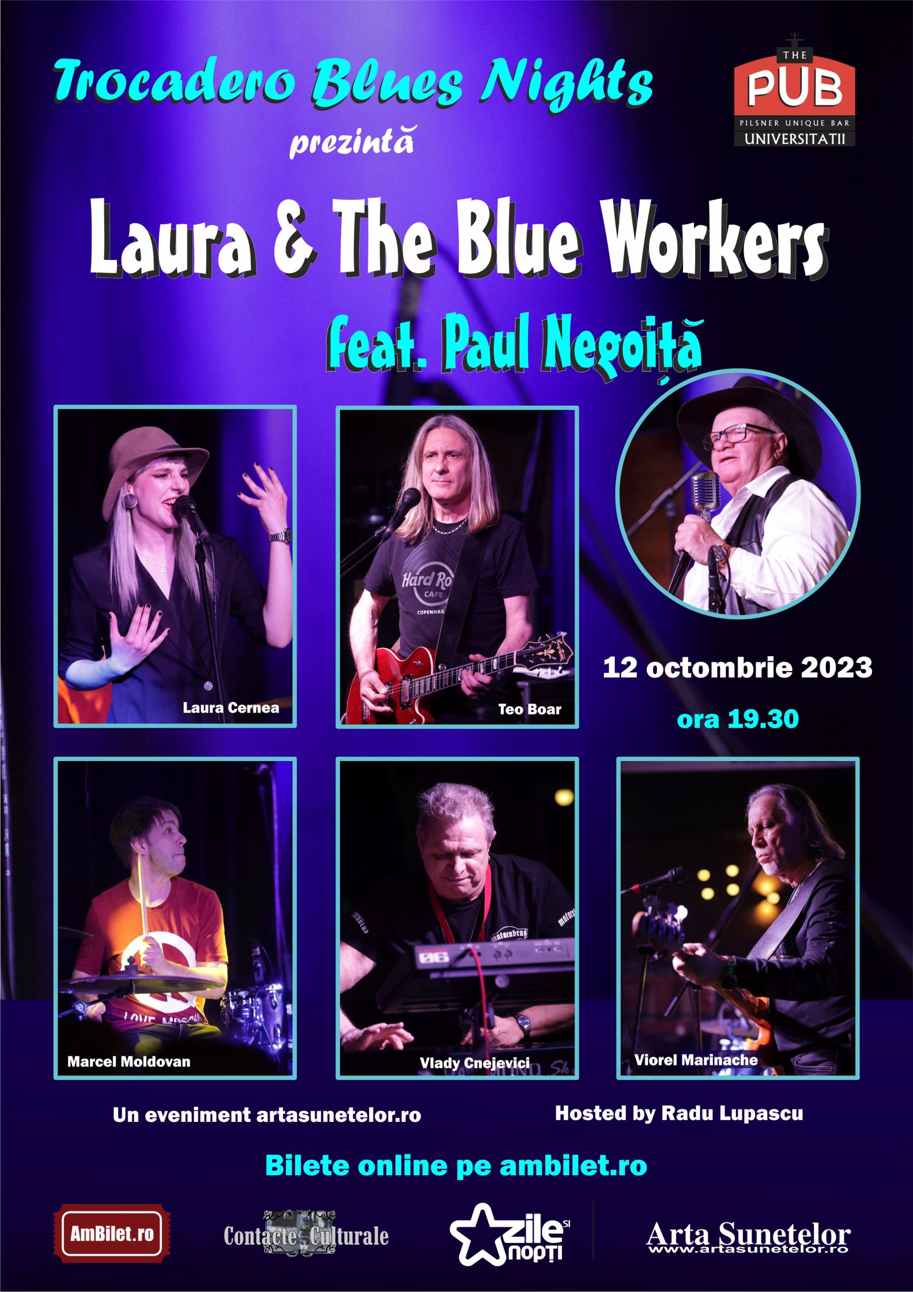 Trocadero Blues Nights: Laura & The Blue Workers featuring Paul Negoiţă