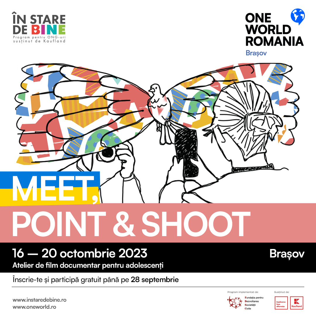 Meet, Point & Shoot Brașov: atelierul de film documentar pentru adolescenți susține incluziunea socială a refugiaților ucraineni