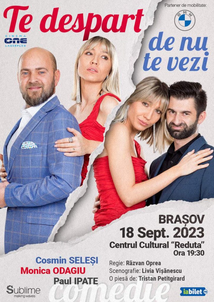Spectacolul de teatru TE DESPART DE NU TE VEZI @ Centrul Cultural Reduta