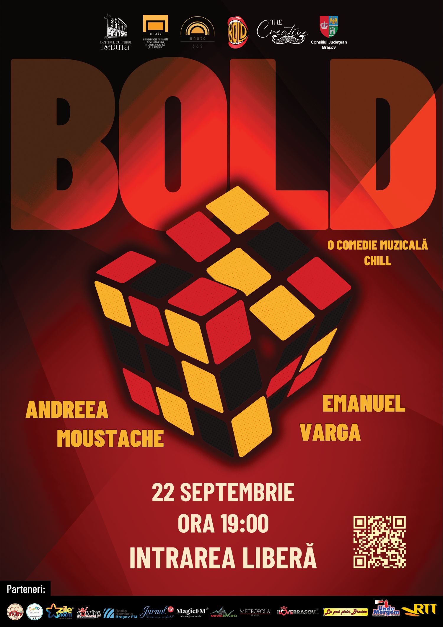 BOLD &ndash; o comedie muzicală chill &icirc;n 22 septembrie la Centrul Cultural Reduta