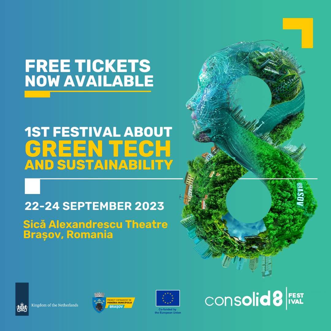 Peste 40 de nume mari din industria tehnologiei si a sustenabilității pe scenă, la consolid8 Festival