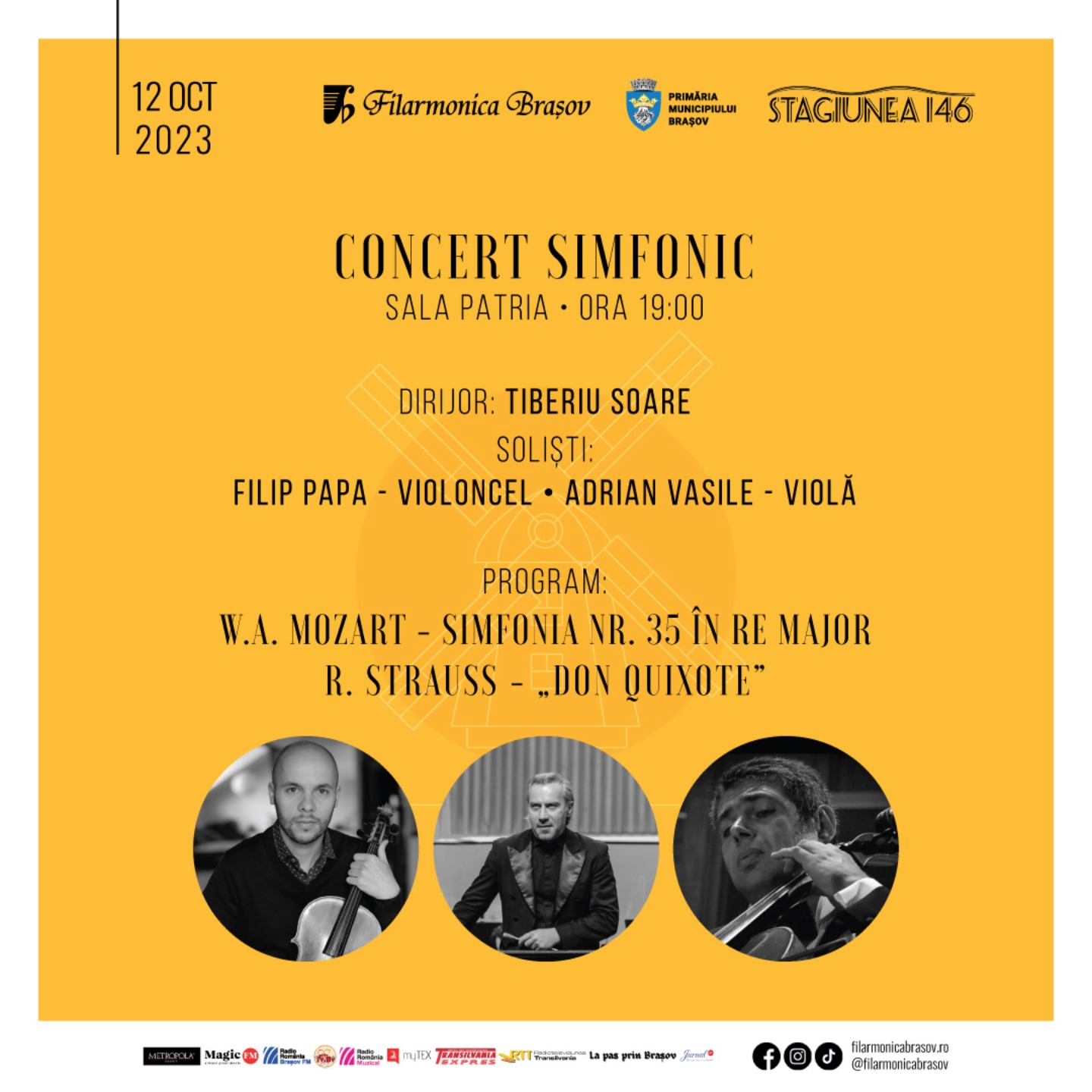 „Don Quixote” de Richard Strauss – joi seară la Filarmonica Brașov!