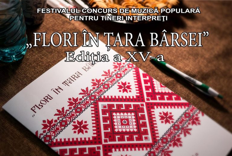 19 concurenți au fost admiși la Festivalul Concurs Național de Muzică Populară pentru Tineri Interpreți ,,Flori în Țara Bârsei” 2023, ediția a XV-a