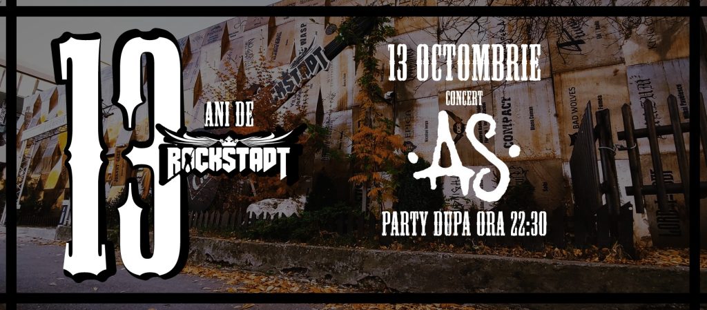 Aniversare Rockstadt @ Rockstadt 13 OCTOMBRIE 2023 ORA 22:00 Rockstadt, Brașov