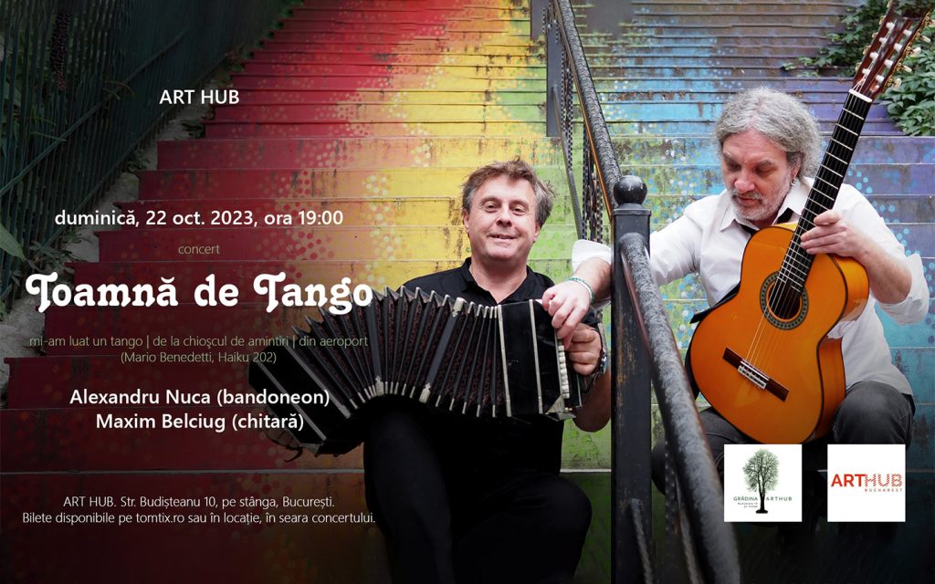 Concert de tango și muzică latinoamericană live | Alexandru Nuca (bandoneon) & Maxim Belciug (chitară)