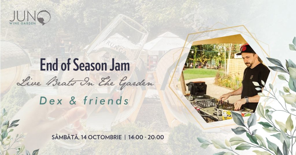 End of Season Jam @ Juno Wine Garden 14 OCTOMBRIE 2023 ORA 14:00  Juno Wine Garden, Brașov