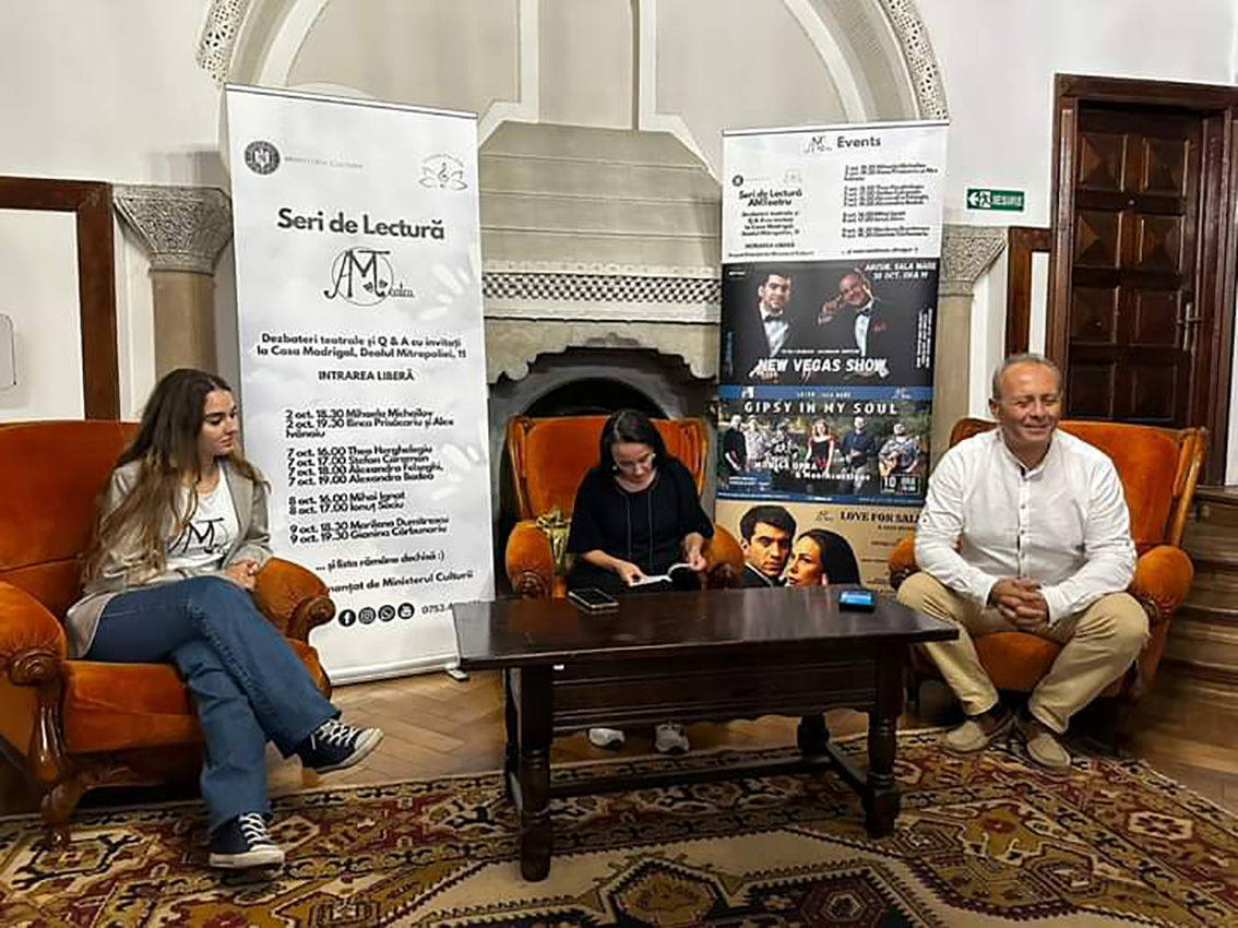 Seri de lectură AMTeatru - 8 dramaturgi în 3 zile la Casa Madrigal!