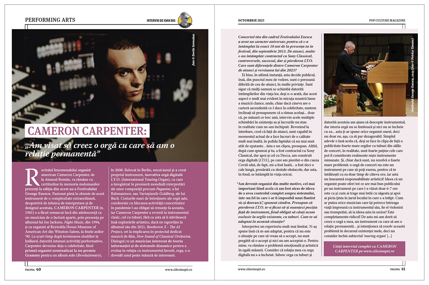 ZILE SI NOPTI OCTOMBRIE