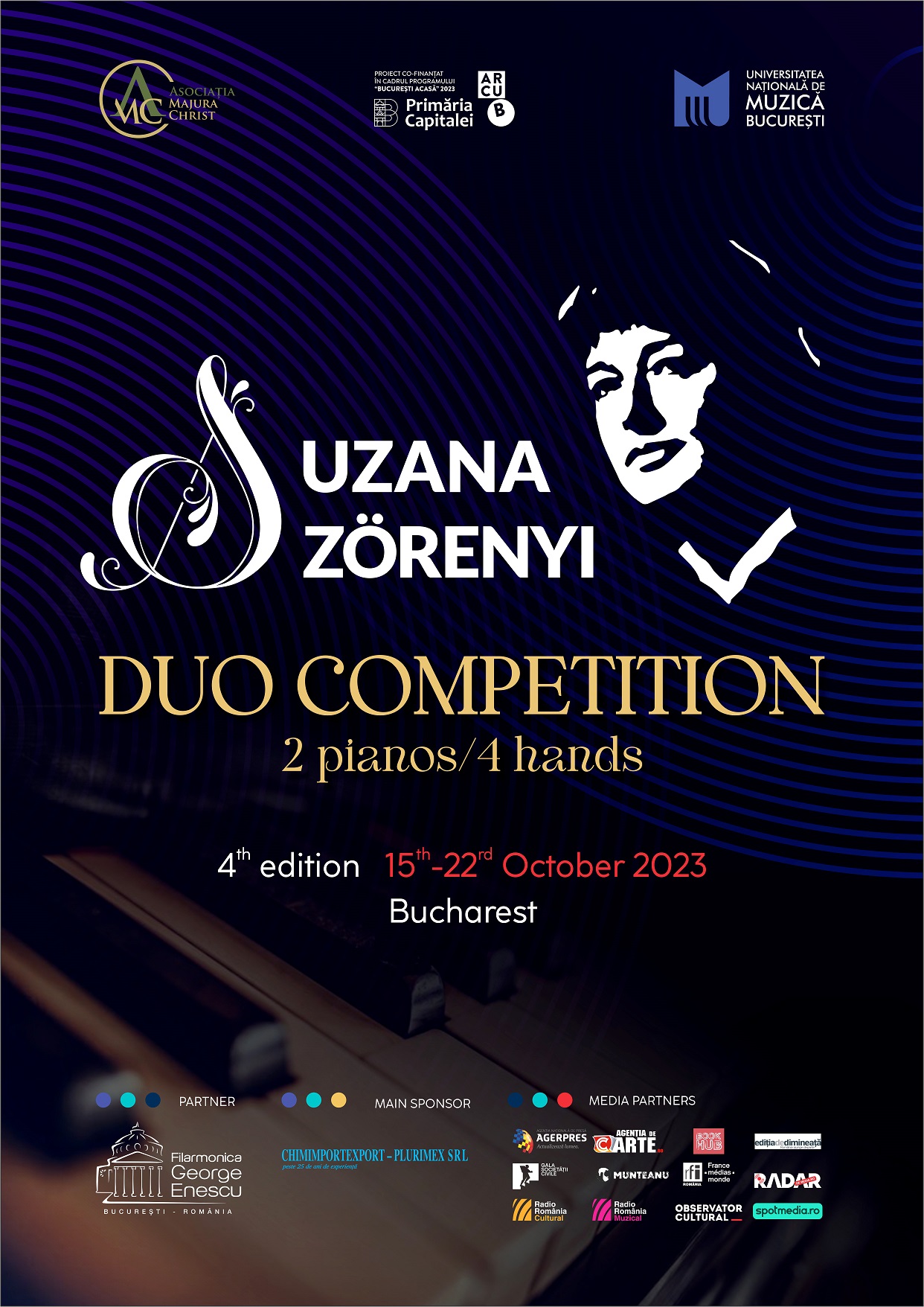 Recital Extraordinar de DUO PIANISTIC în deschiderea Concursului Internațional de Duo „Suzana Szörenyi” 2023