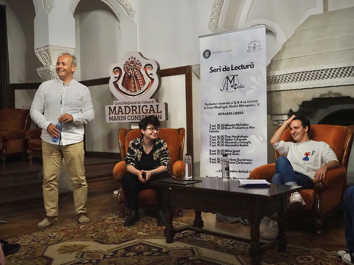 Seri de lectură AMTeatru - 8 dramaturgi în 3 zile la Casa Madrigal!