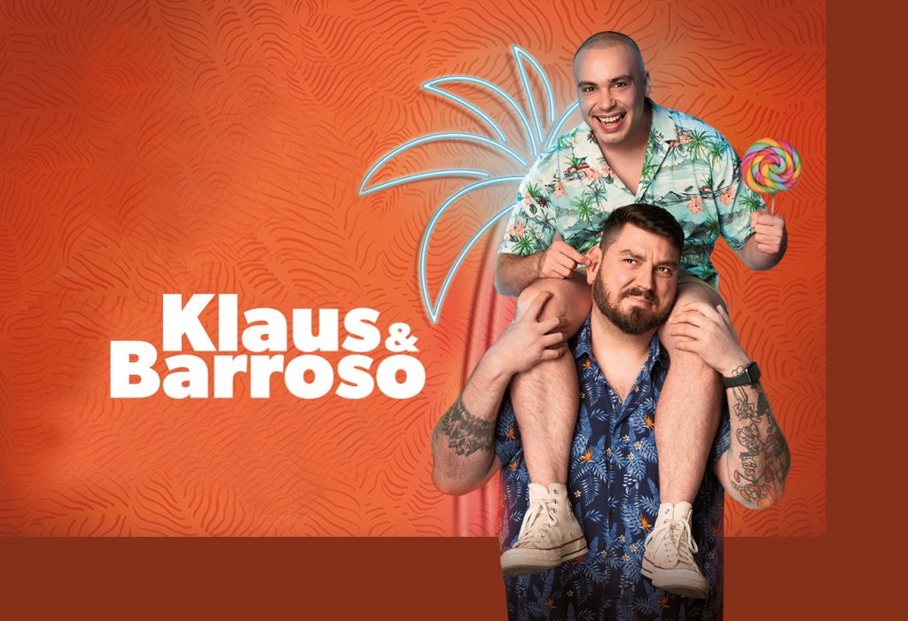 Cosmin „Micutzu” Nedelcu și Adrian Nicolae, protagoniștii primului afiș al comediei Klaus & Barroso