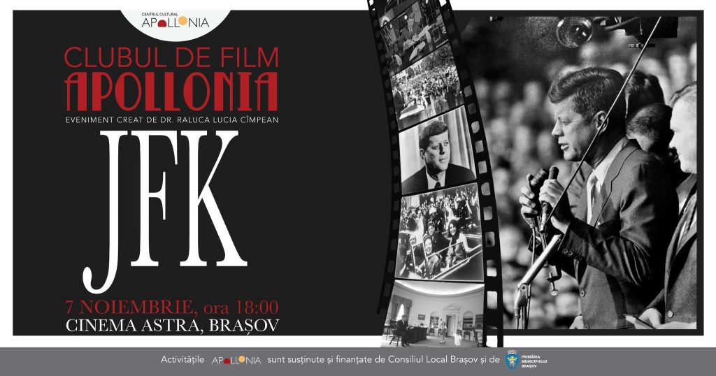 A doua întâlnire a Clubului de Film Apollonia - ,,JFK” @ Cinema Astra 7 NOIEMBRIE 2023 ORA 18:00 Cinema Astra, Brașov