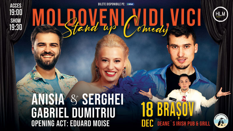 Stand-up Comedy cu Anisia & Serghei și Gabriel Dumitriu