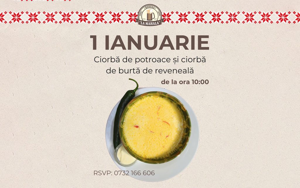1 IANUARIE • Ciorbă de reveneală