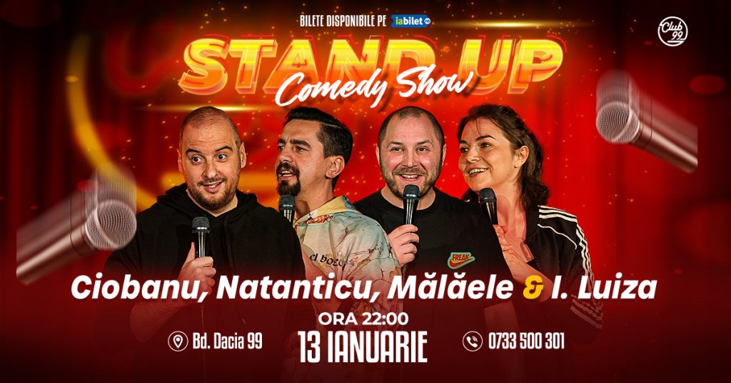 Andrei Ciobanu, Natanticu, Mălăele & Ioana Luiza | Stand Up Comedy