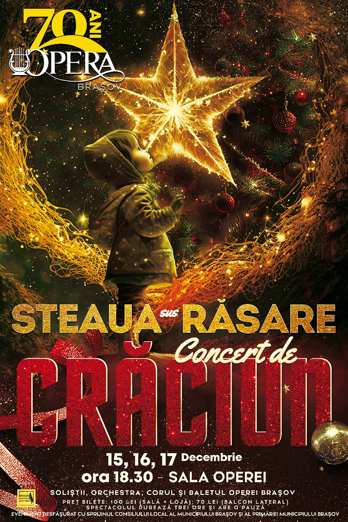 &bdquo;Steaua sus răsare&rdquo;, spectacol extraordinar de Crăciun, la Opera Brașov!