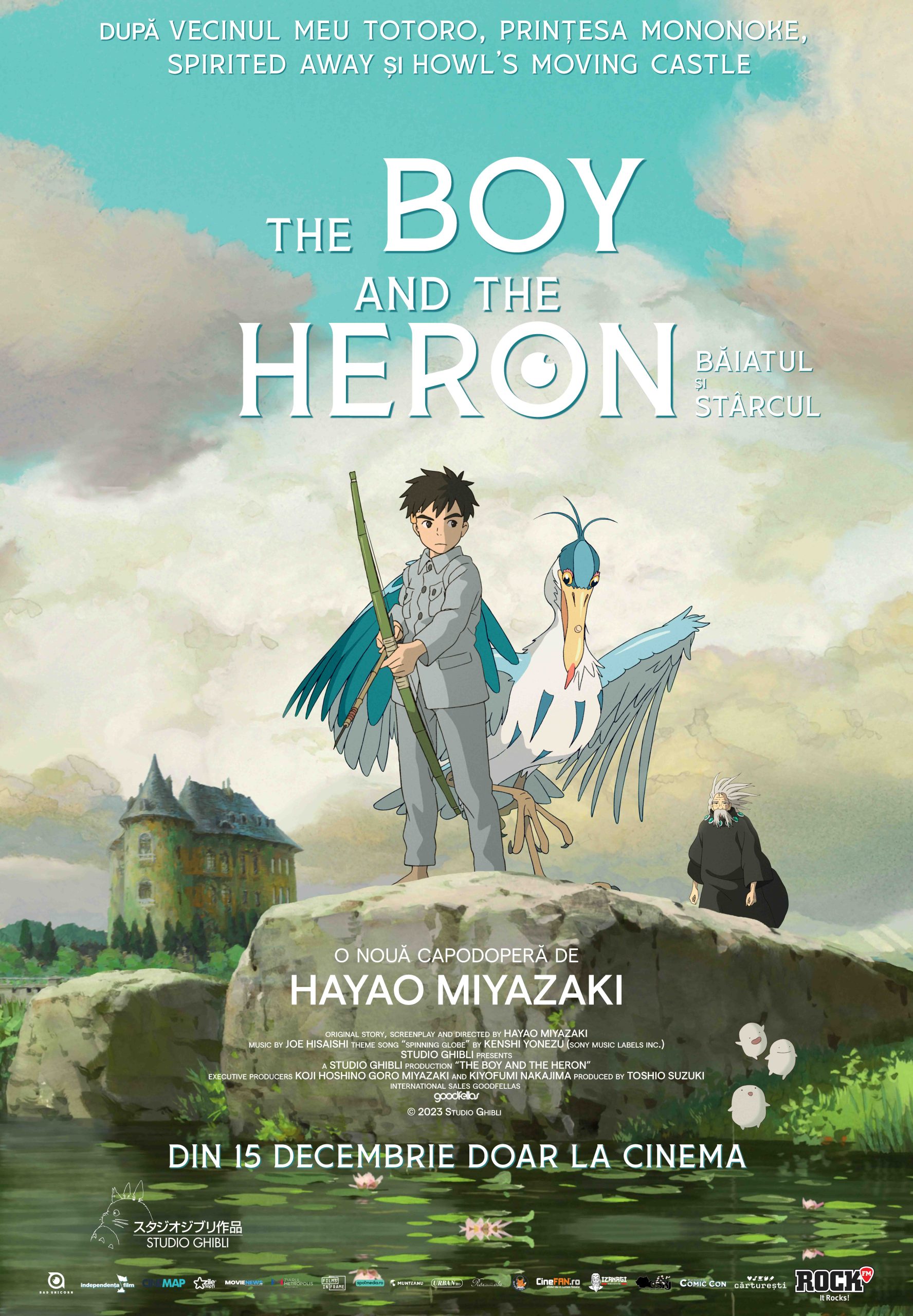 Cel mai așteptat anime al anului: Băiatul și stârcul / The Boy and the Heron, o nouă capodoperă cinematografică de Hayao Miyazaki, din 13 decembrie în cinema