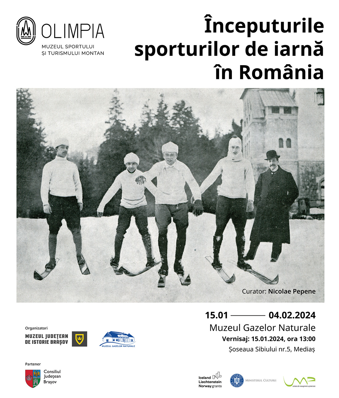 Expoziția ,,Începuturile sporturilor de iarnă în România”