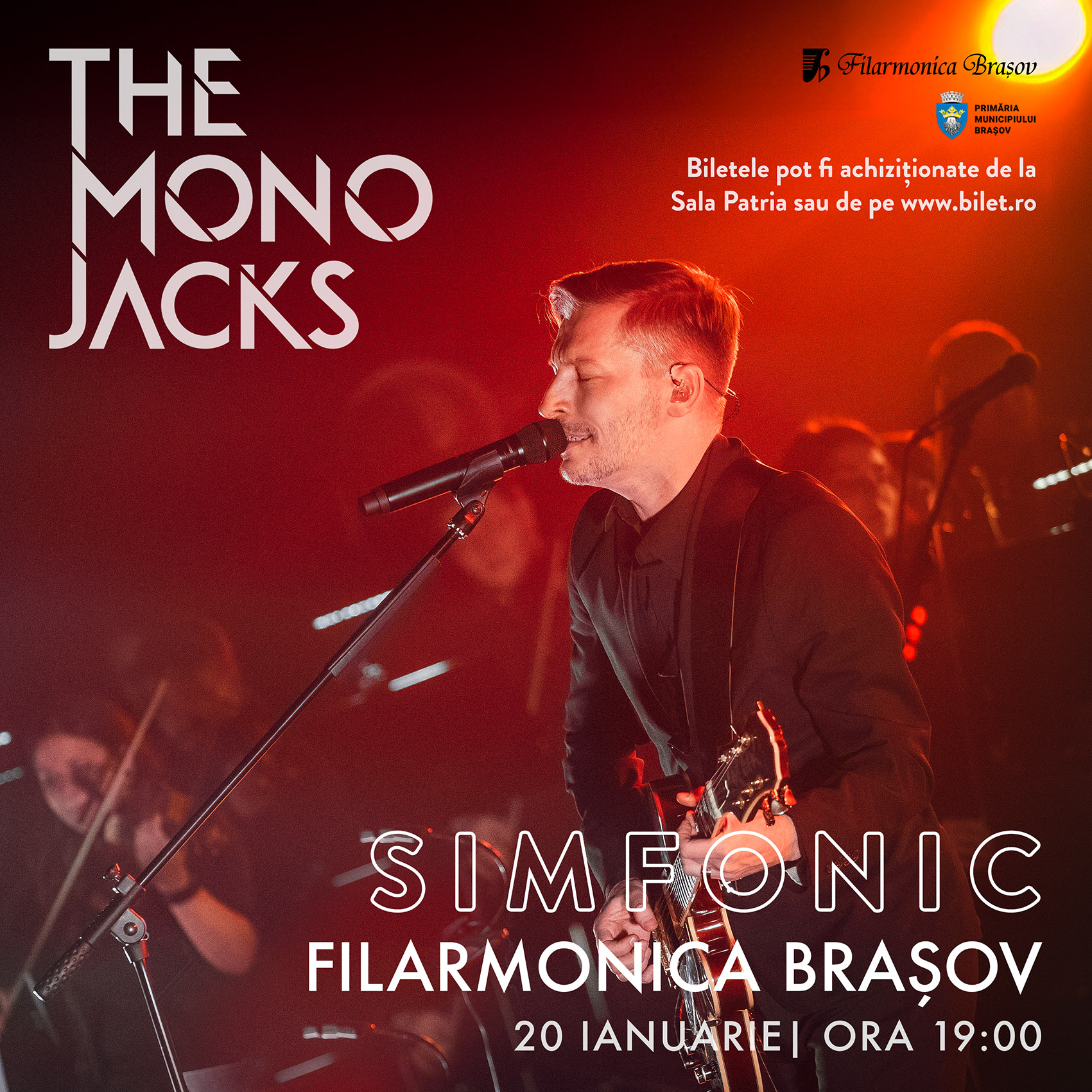 The Mono Jacks c&acirc;ntă s&acirc;mbătă seară cu orchestra Filarmonicii Brașov &icirc;ntr-un concert sold out!