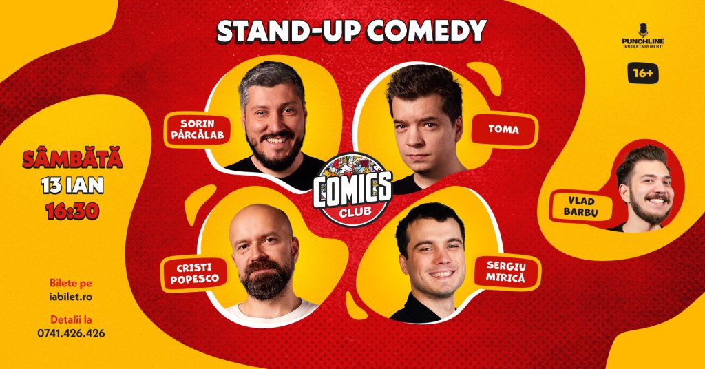 Stand-up Comedy cu Sorin, Toma, Popesco, Mirică și Vlad Barbu