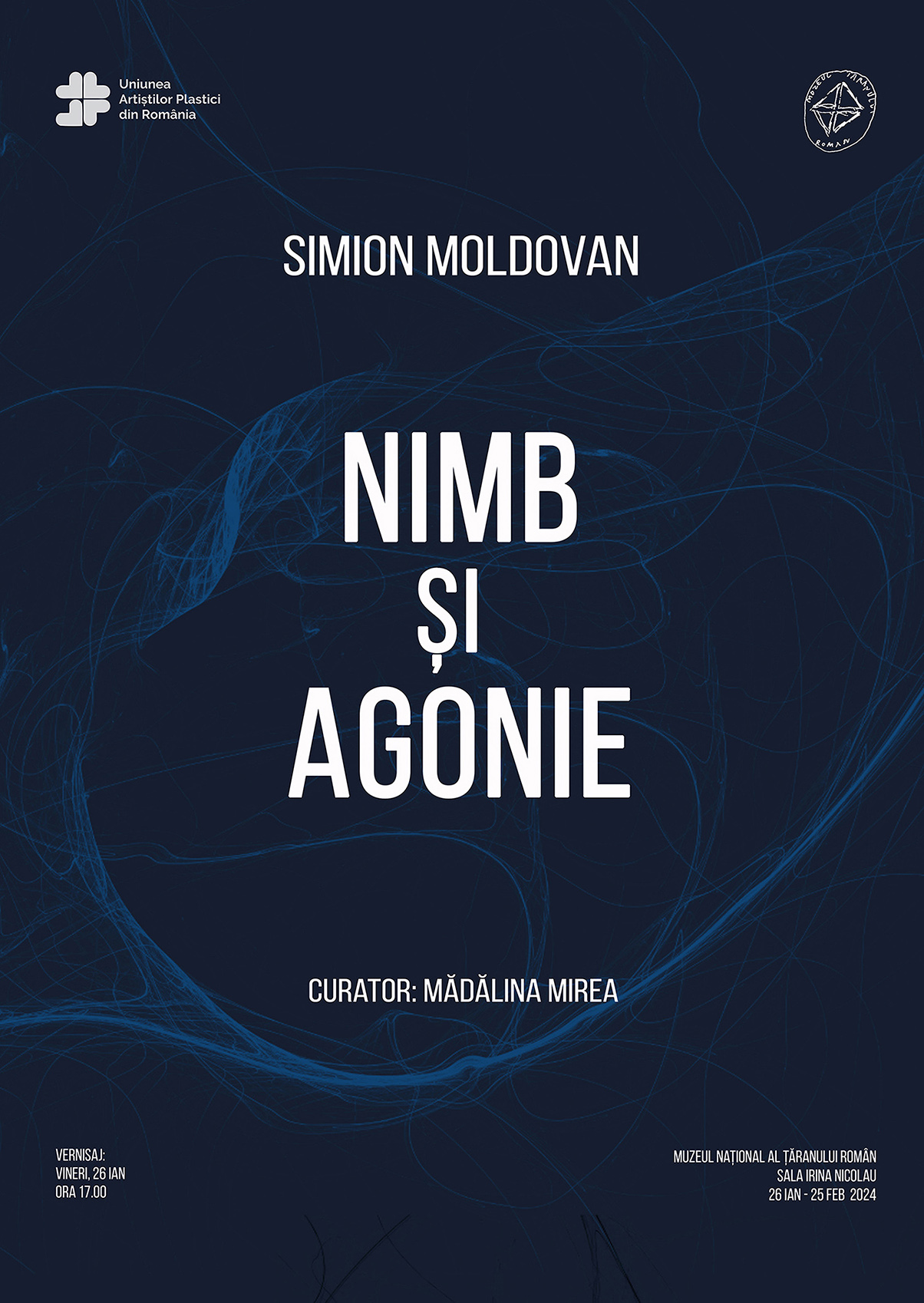 Muzeul Național al Țăranului Român vă invită la vernisajul expoziției de desen - culoare și sculptură, NIMB și AGONIE, semnată de artistul Simion Moldovan