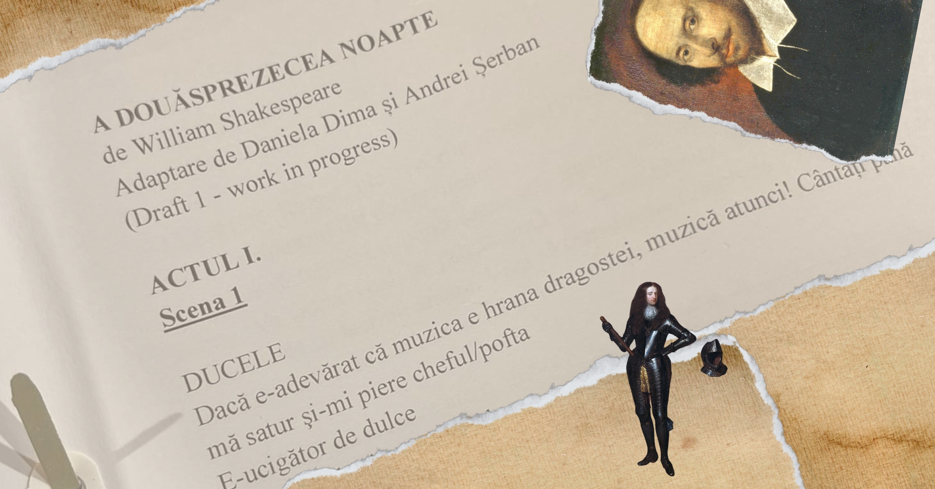 Modificare dată avanpremieră &bdquo;A douăsprezecea noapte&rdquo;. Emilian Oprea se alătură echipei spectacolului