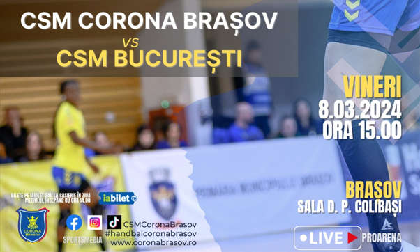 Handbal: Corona Brașov - CSM București