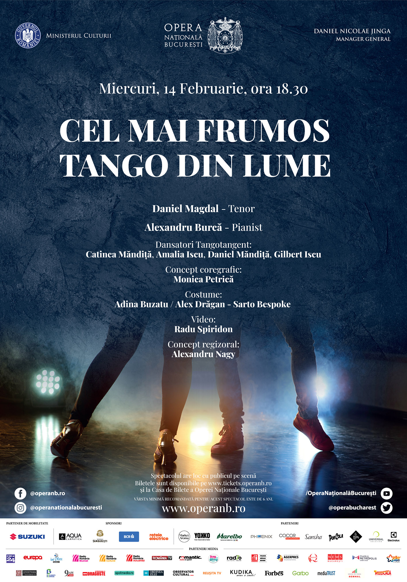 Cel mai frumos tango din lume, Nunta lui Figaro, Don Quijote și La Bohème pe scena Operei Naționale București