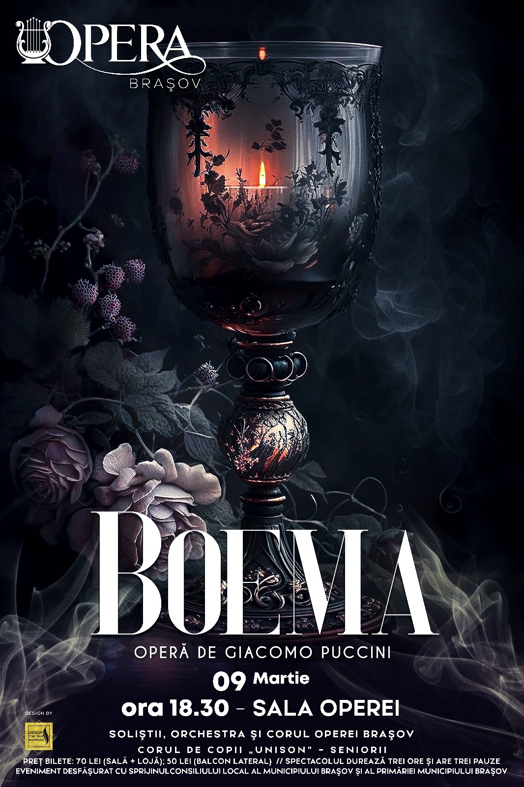 „Boema”, una dintre cele mai jucate opere din lume, pe scena Operei Brașov!