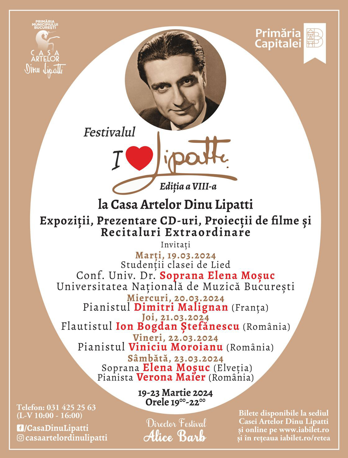 Festivalul &bdquo;I love Lipatti&rdquo; &ndash; Ediția a XVIII-a la Casa Artelor Dinu Lipatti