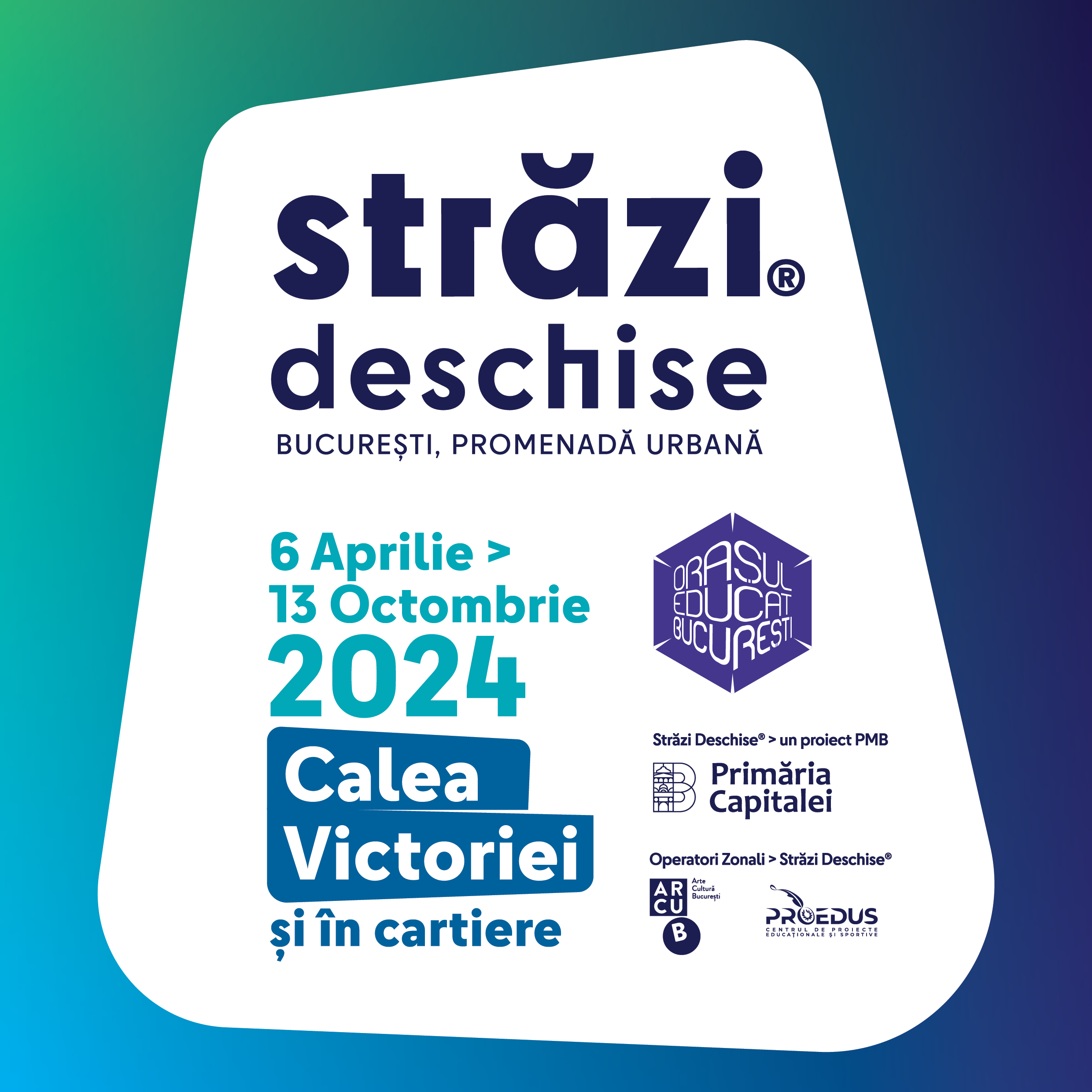 Din 6 aprilie ia startul a patra ediție a celui mai popular eveniment outdoor al capitalei: &bdquo;Străzi Deschise, București &ndash; Promenadă Urbană&rdquo;&nbsp;