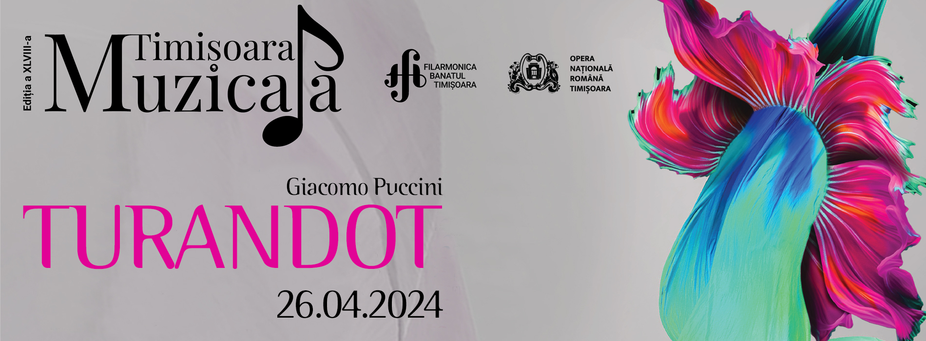 &bdquo;Turandot&rdquo; de Giacomo Puccini deschide Festivalul Internațional &bdquo;Timișoara Muzicală&rdquo;, ediția a XLVIII-a