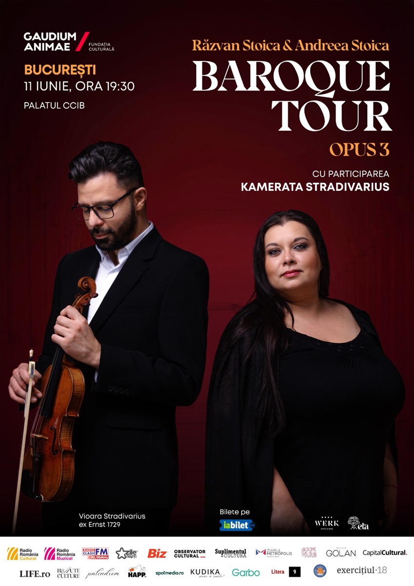 Răzvan și Andreea Stoica revin &icirc;n atenția publicului meloman cu un nou turneu național. &bdquo;Baroque Tour Op.3&rdquo; va itinera un program concertant Bach-Vivaldi, alături de Kamerata Stradivarius.&nbsp;