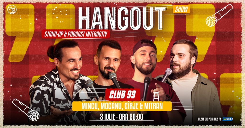 Hangout cu Mincu, Mocanu, Mădălin Cîrje & Mitran | Stand Up Comedy și Podcast Interactiv
