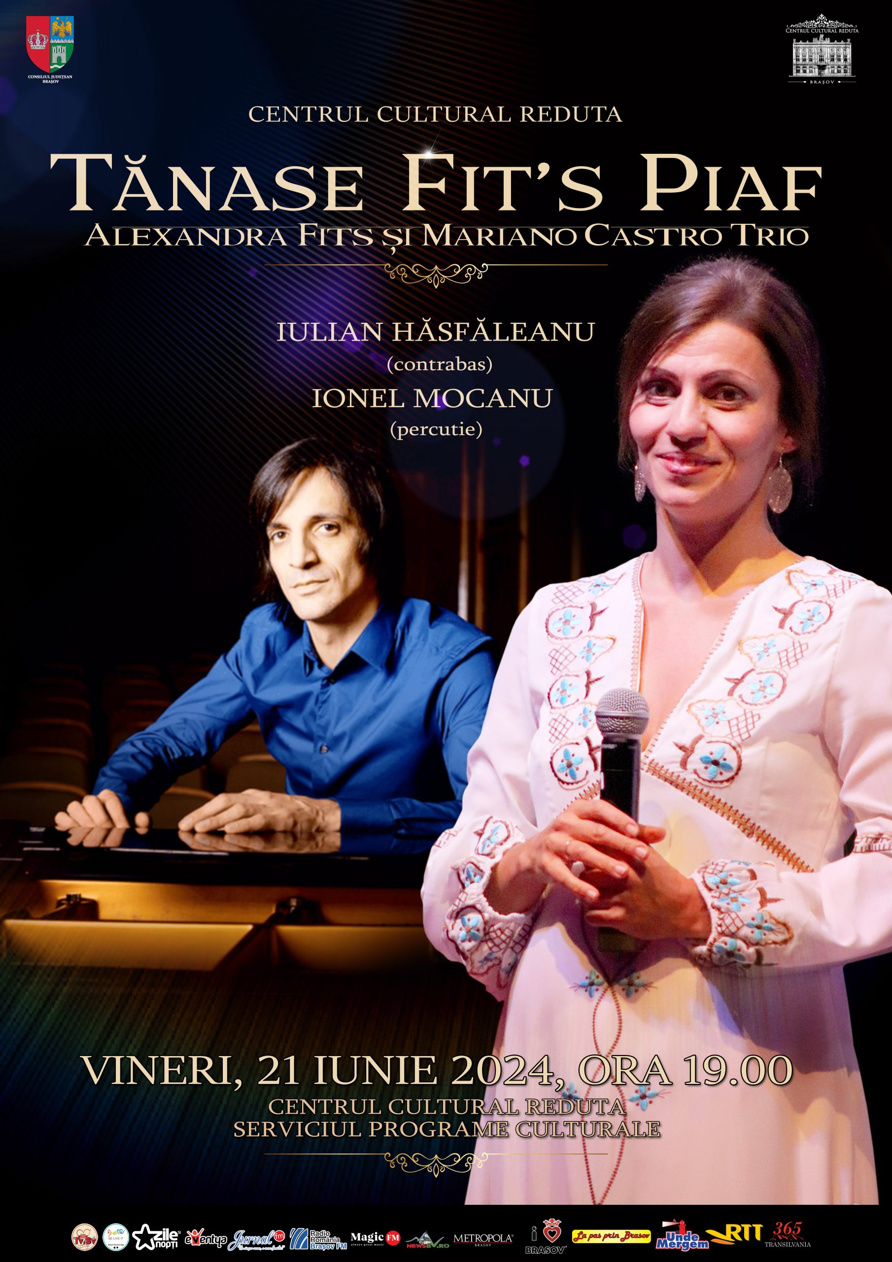 Concert &bdquo;Tănase Fit&rsquo;s Piaf&rdquo; &ndash; Alexandra Fits & Mariano Castro Trio de Ziua Europeană a Muzicii