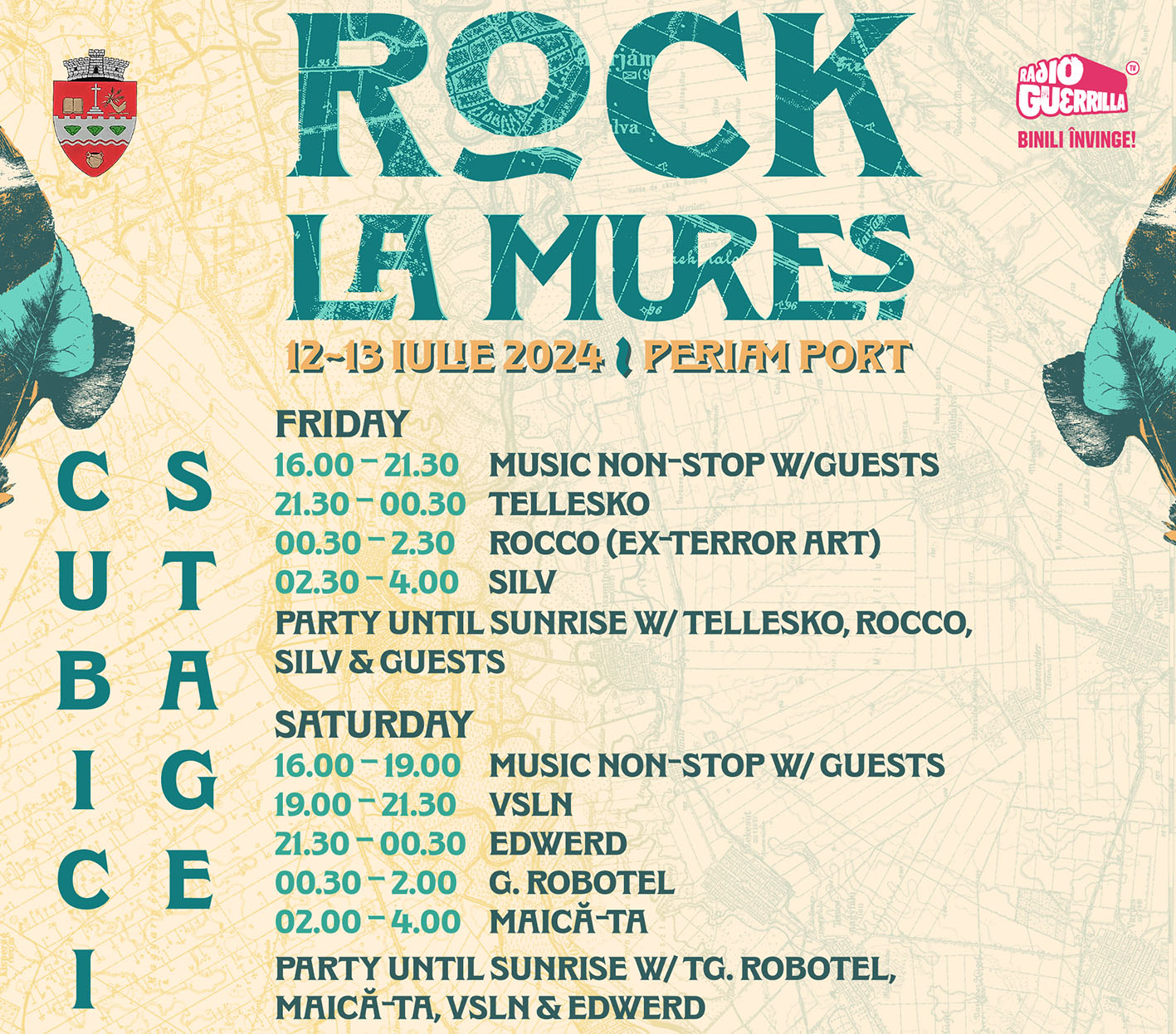 Organizatorii renumitului festival din vestul țării Rock la Mureș au anunțat lineup-ul final pentru ediția din acest an, programul complet pe zile, dar și alte detalii importante pentru participanții la evenimentul ce se va desfășura în perioada 12 -13 iulie, la Periam Port, în județul Timiș.