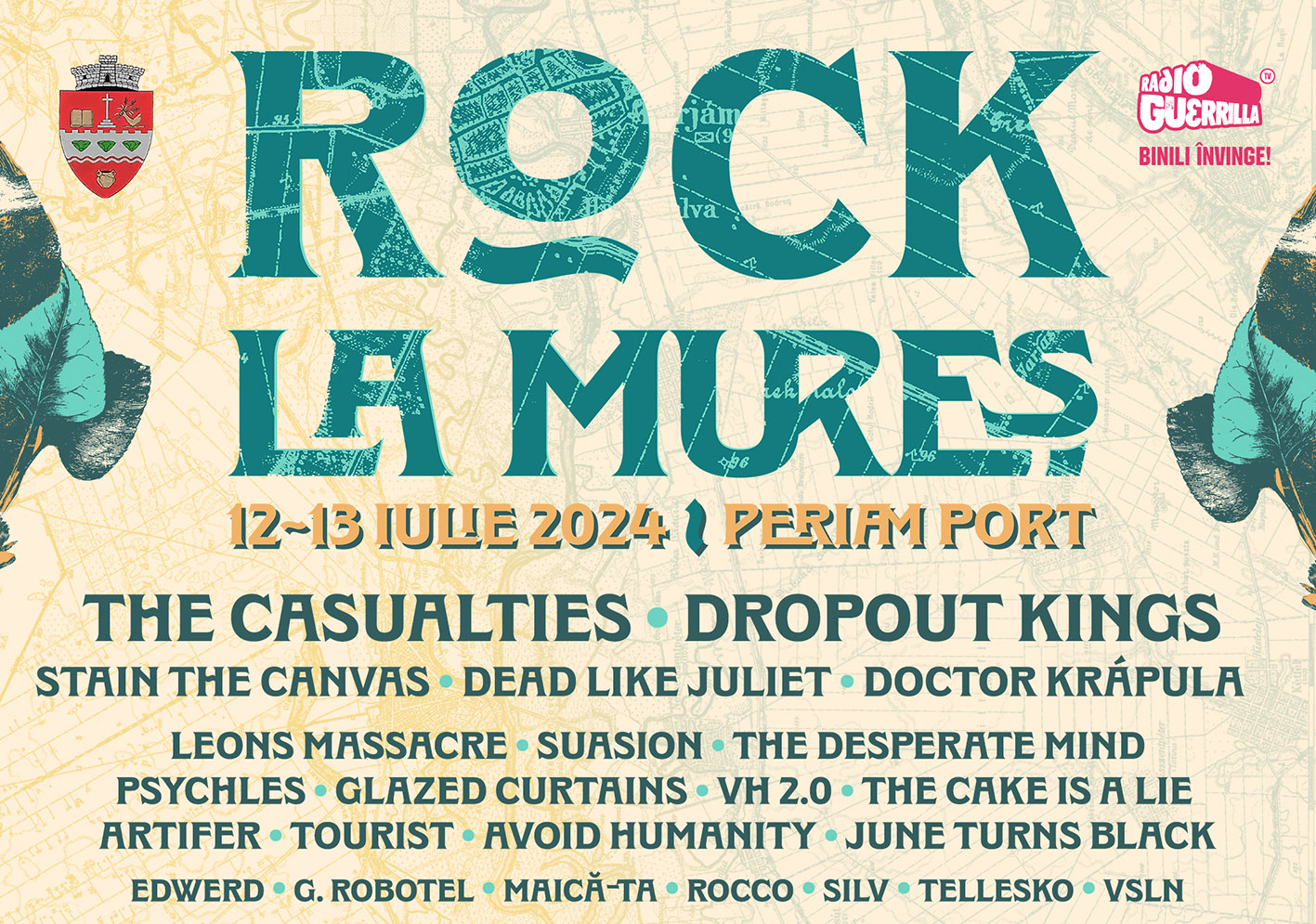 Organizatorii renumitului festival din vestul țării Rock la Mureș au anunțat lineup-ul final pentru ediția din acest an, programul complet pe zile, dar și alte detalii importante pentru participanții la evenimentul ce se va desfășura în perioada 12 -13 iulie, la Periam Port, în județul Timiș.