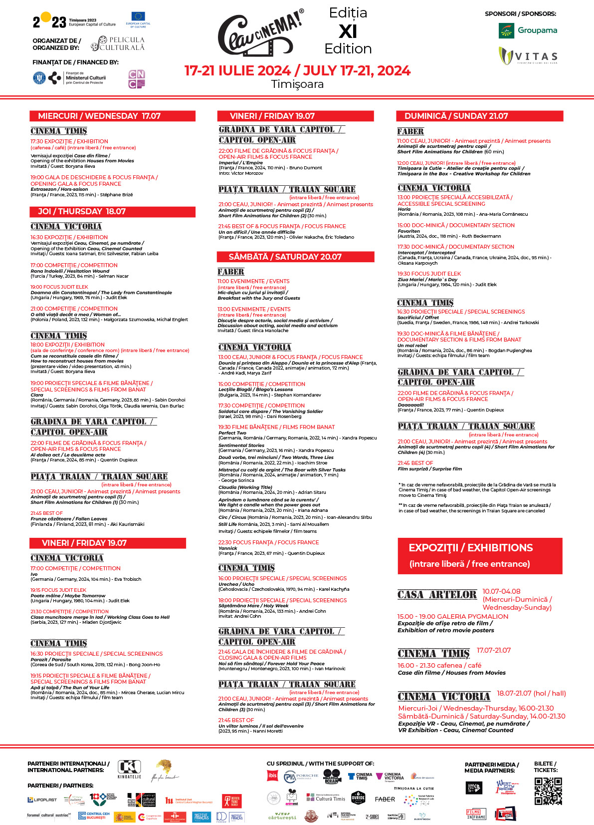 &Icirc;ncepe a 11-a ediţie a Festivalului Ceau, Cinema!