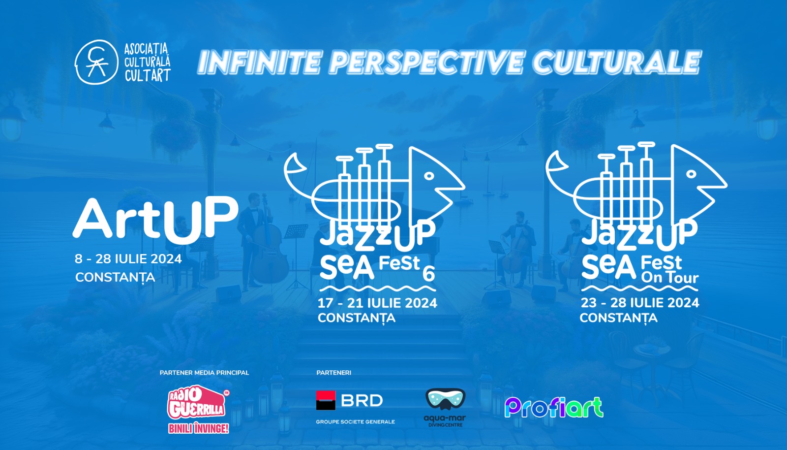 Constanța dă startul verii culturale: JazzUP și ArtUP, concerte senzoriale, artă subacvatică și experiențe memorabile