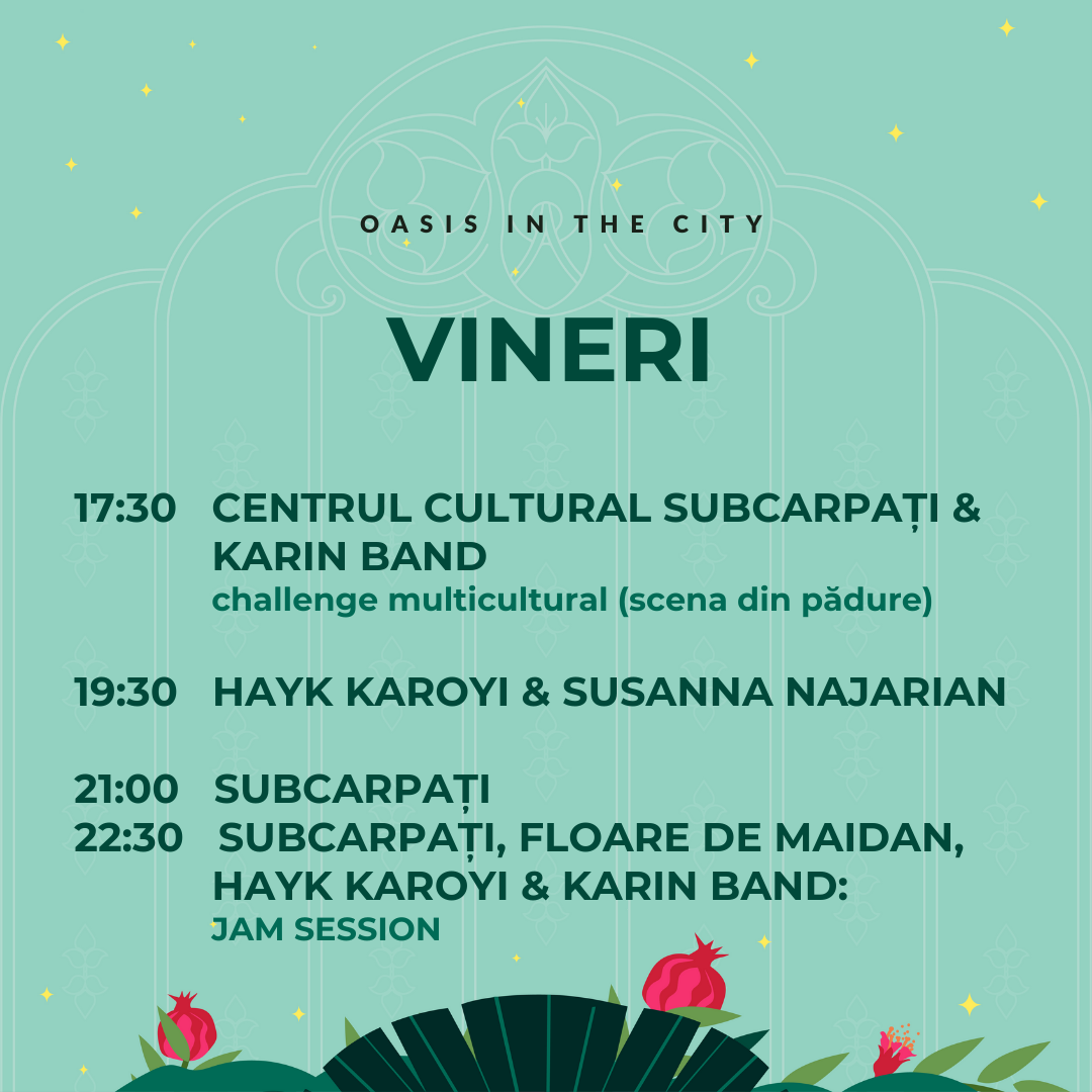 Trei zile pline de concerte și activități la Festivalul Strada Armenească &icirc;n Grădina Botanică din București, pe 2, 3 și 4 august, cu intrare liberă