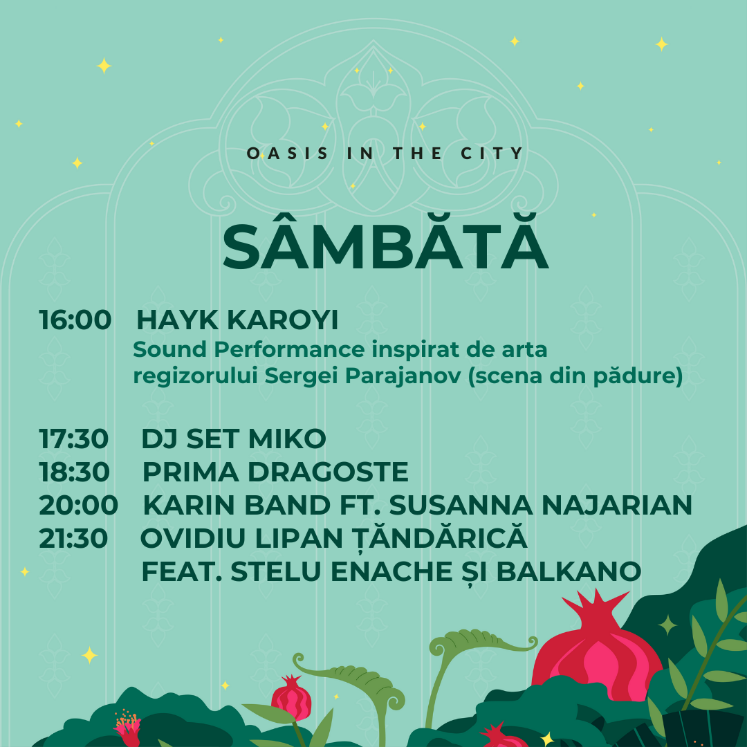 Trei zile pline de concerte și activități la Festivalul Strada Armenească &icirc;n Grădina Botanică din București, pe 2, 3 și 4 august, cu intrare liberă