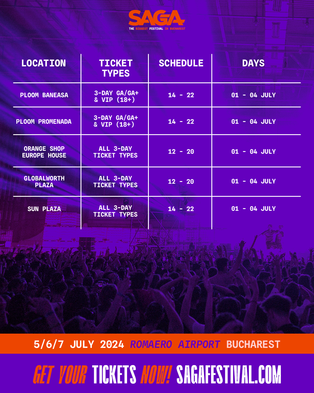 Tot ce trebuie să știi despre SAGA festival&nbsp;
