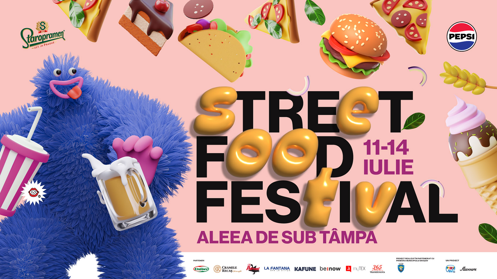 The Mono Jacks, Om la lună și Mădălina Pavăl Orchestra concertează la Street FOOD Festival Brașov 2024