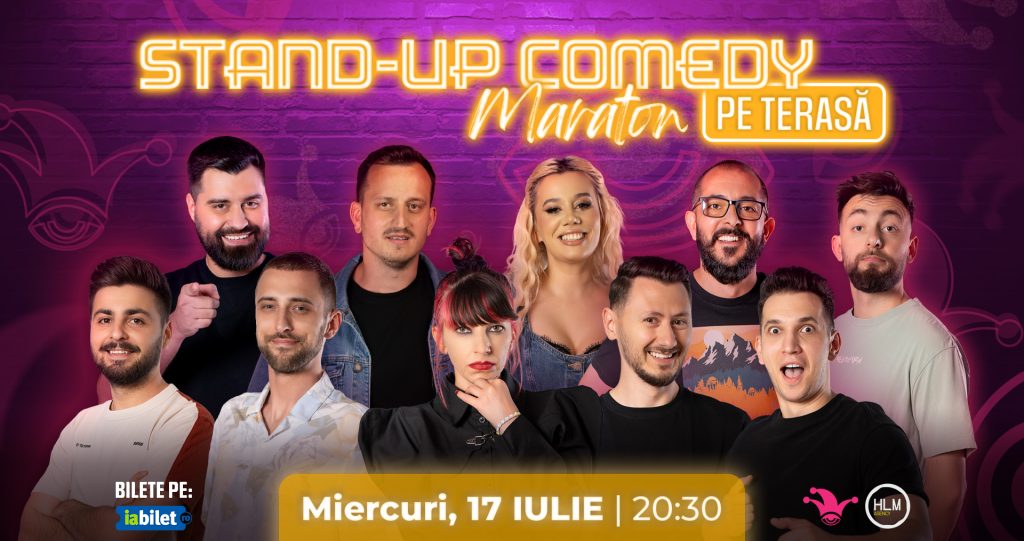Stand-up comedy maraton pe terasă