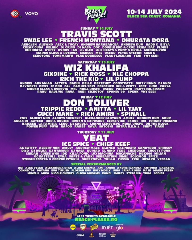 beach please lineup complet