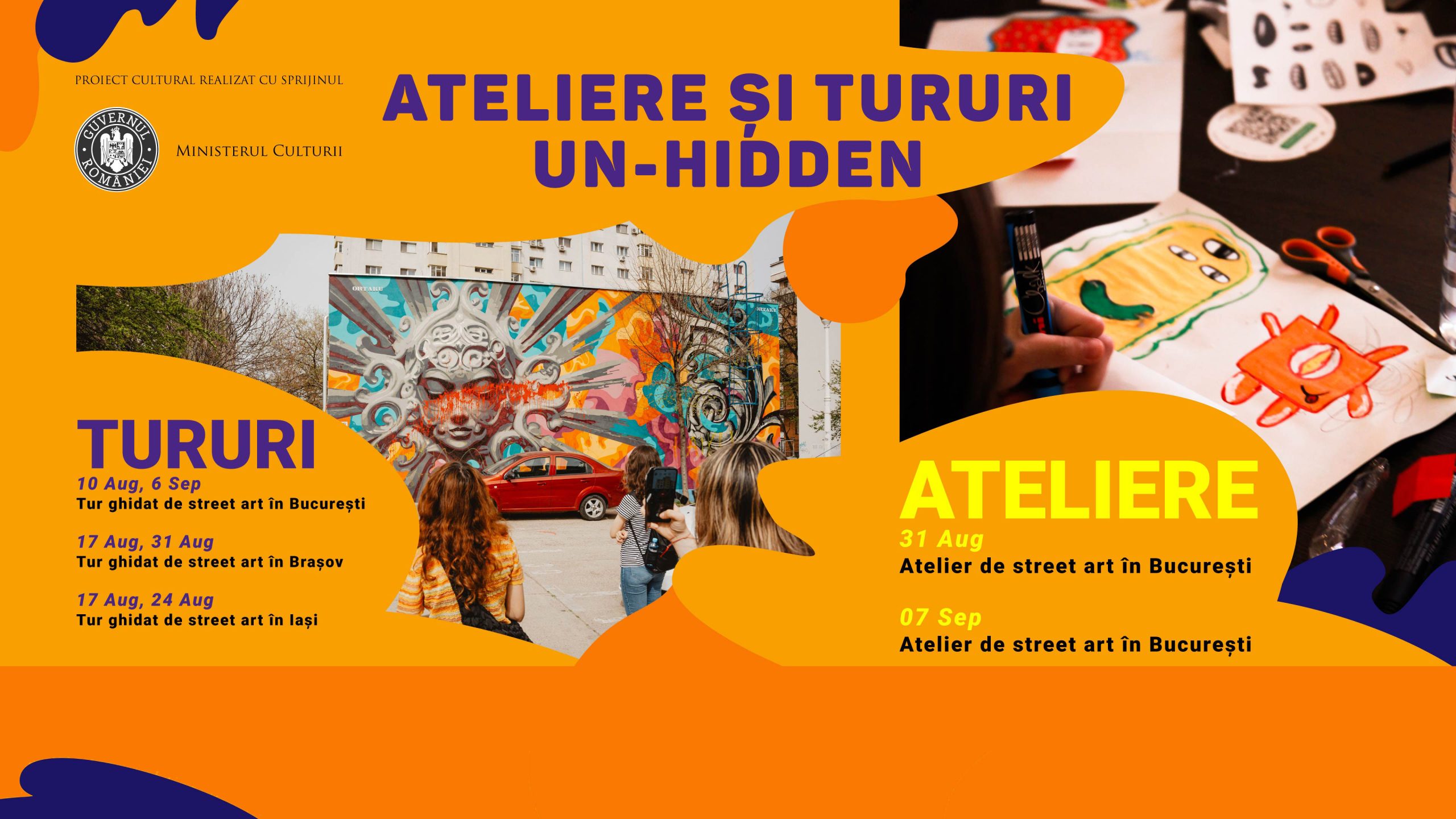 &Icirc;ncep &icirc;nscrierile la "Ateliere și Tururi Un-hidden"
