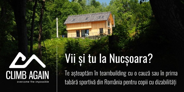 proiect escaladă copii cu dizabilități Climb Again Iași