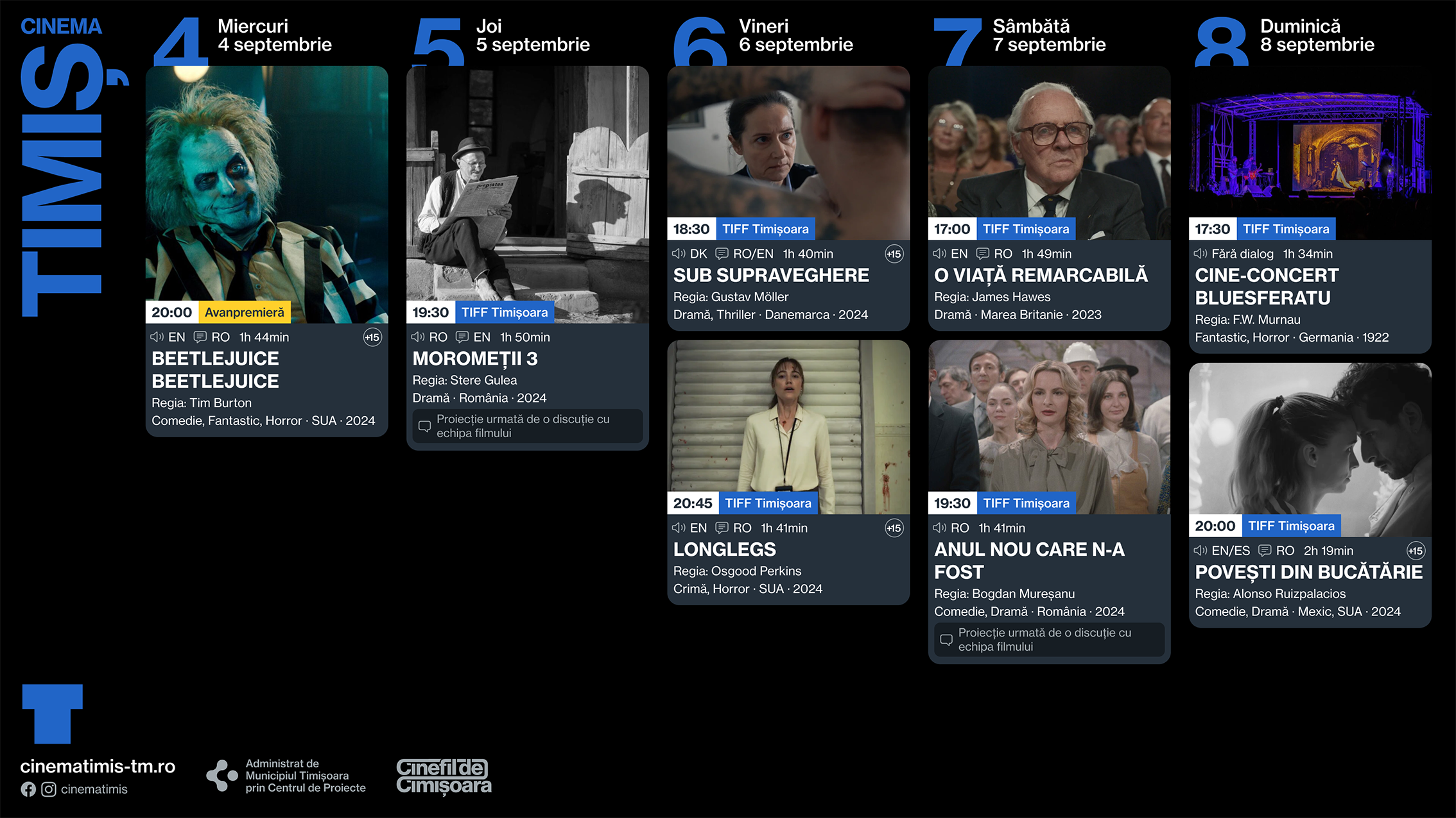 Numai proiecții speciale, &icirc;n programul acestei săptăm&acirc;ni de la Cinema Victoria și Cinema Timiș!